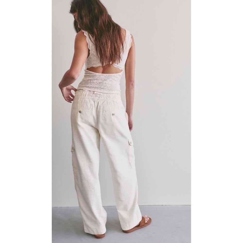 We the Free Park Ave Cargo Pull-on drawstring pants mid-rise - Picture 4 of 7